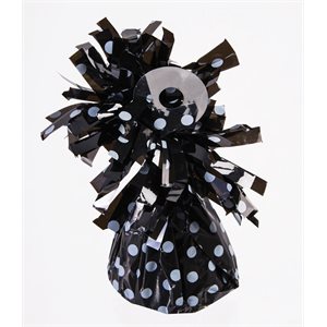 BLACK WHITE POKA DOTS