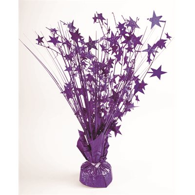 15'' CENTRE DE TABLE PURPLE HOLO 15'' CENTRE DE TABLE PURPLE HOLO