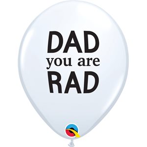 11''B. WHITE SIMPLY DAD YOU ARE RAD P / 50