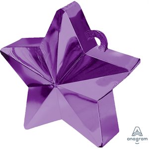 BALLOON WEIGHT PURPLE STAR