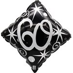 "18"" 60 Elegant Sparkles and Swirls Balloon Airise"
