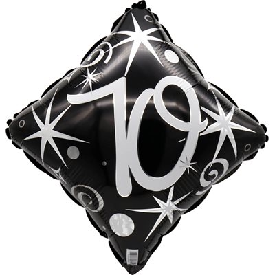 "18"" 70 Elegant Sparkles and Swirls Balloon Airise" "18"" 70 Elegant Sparkles and Swirls Balloon Airise"