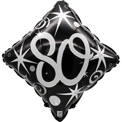"18"" 80 Elegant Sparkles and Swirls Balloon Airise" "18"" 80 Elegant Sparkles and Swirls Balloon Airise"