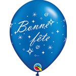 B.11'' BONNE FETE  BLEU SAPHIR PERLE P / 50