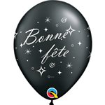 B.11'' BONNE FETE NOIR PERLÉ P / 50