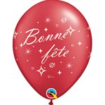 B.11'' BONNE FETE ROUGE PERLÉ P / 50