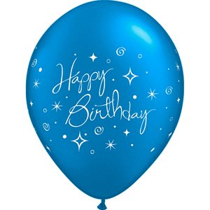 B.11'' HAPPY BIRTHDAY BLEU SAPHIR PERLE P / 50