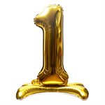 "32"" Stand Up Gold Number 1 Balloon"