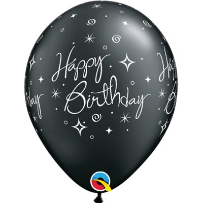 B.11'' HAPPY BIRTHDAY BLACK P50