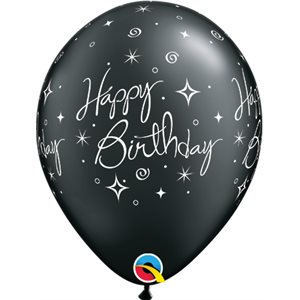 B.11'' HAPPY BIRTHDAY BLACK P50