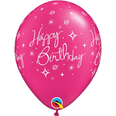 B.11'' HAPPY BIRTHDAY MAGENTA PERLE P / 50 B.11'' HAPPY BIRTHDAY MAGENTA PERLE P / 50