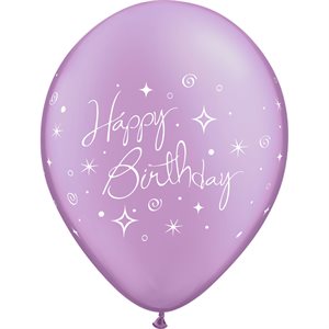 B.11'' HAPPY BIRTHDAY LILAS P / 50