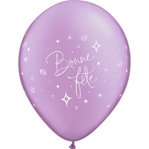 B.11'' BONNE FETE LILAS PERLÉ P / 50