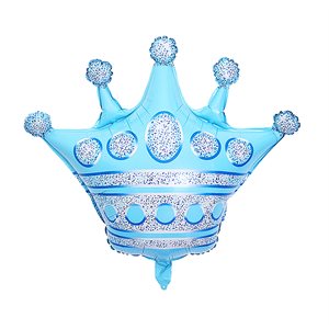 "25"" Blue Crown Balloon"