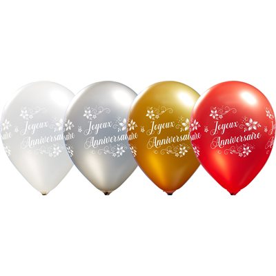 B.12'' Joyeux Anniversaire ass.spécial encre blanc a / a p50 B.12'' Joyeux Anniversaire ass.spécial encre blanc a / a p50