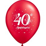 B.12'' 40e Anniversaire rouge métal 2 cotés P / 50