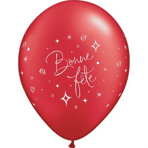B.11'' BONNE FETE ROUGE PERLÉ P / 50