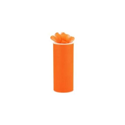 TULLE FIN - ORANGE -6"X25VGES