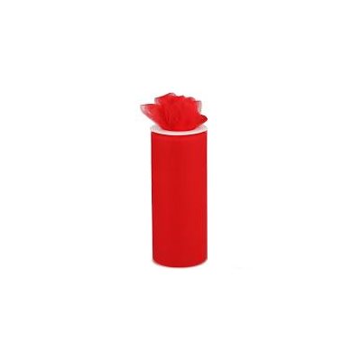 FINE TULLE - RED - 6"X25YDS
