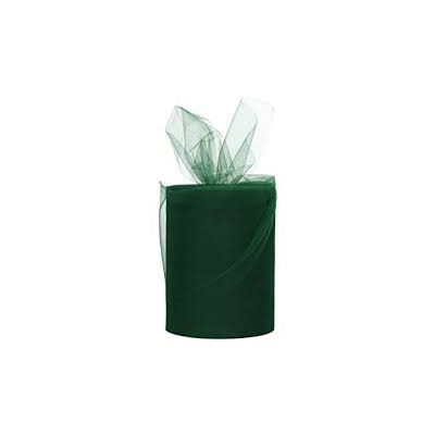 FINE TULLE FOREST GREEN 25YRD