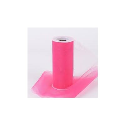 TULLE FIN FUSCHIA 6''X25VGS