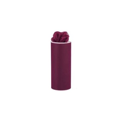 FINE TULLE BURGUNDY 6"X25YARDS