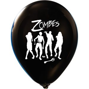 "Zombies - (50ct) 12"" Latex Balloons - 2 sides"